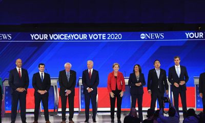 Democratic presidential candidates face off against each other during the most recent debate. (Photo: ABC News)