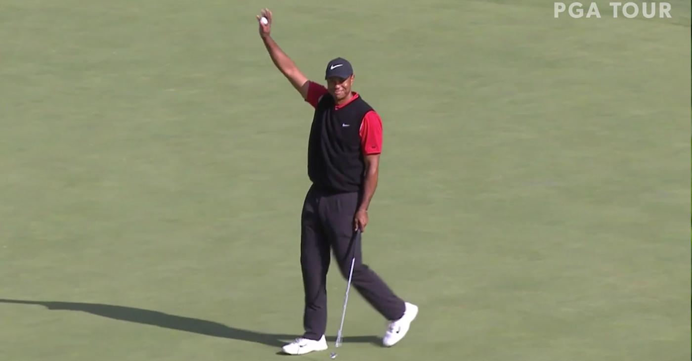 43-year-old Tiger Woods captures the Zozo Championship in Japan. (Photo: pgatour.com / video capture)