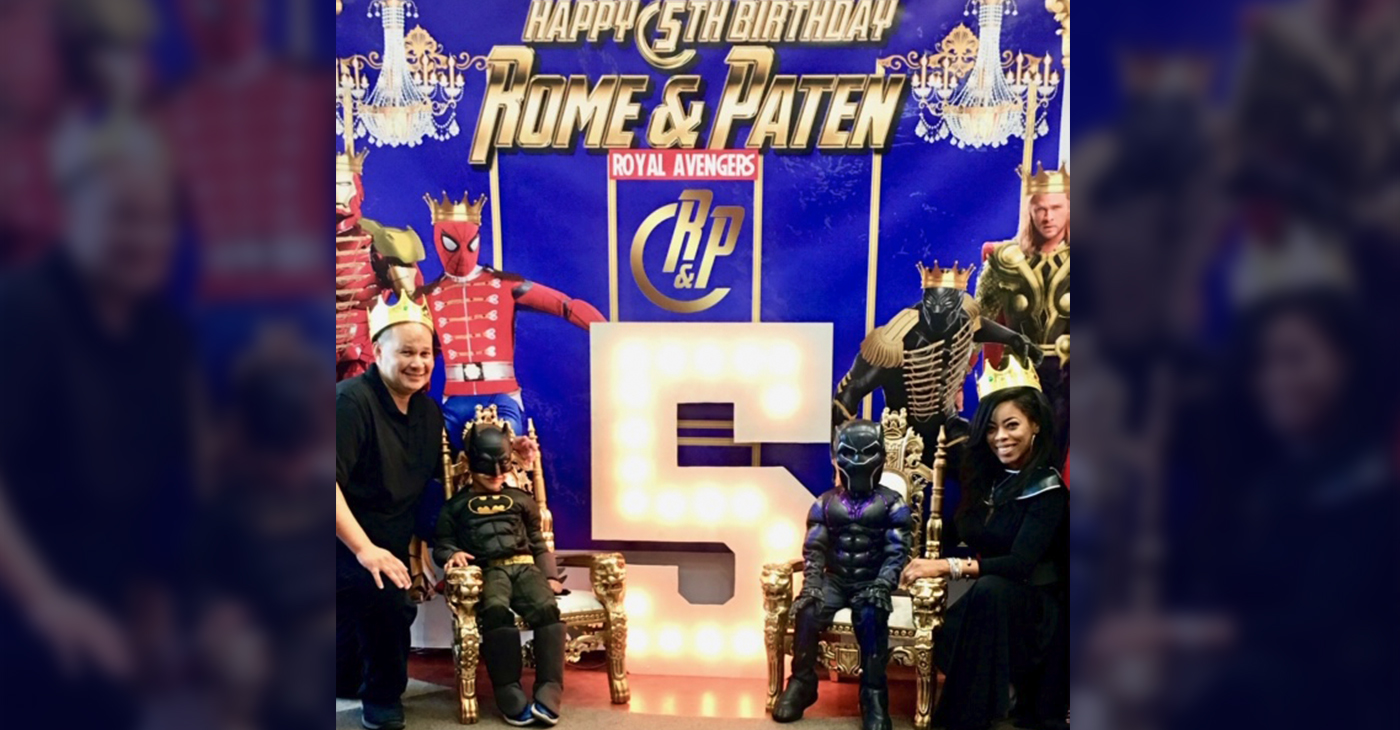 During the Superheroes-themed party, Diamond Sherrod (pictured far right) explained her goal and told the young guests that they are Superheroes of Louisiana for helping those in need.