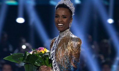 Zozibini Tunzi, Miss South Africa 2019 is crowned Miss Universe at the conclusion of The MISS UNIVERSE® Competition on FOX at 7:00 PM ET on Sunday, December 8, 2019 live from Tyler Perry Studios in Atlanta. The new winner will move to New York City where she will live during her reign and become a spokesperson for various causes alongside The Miss Universe Organization. HO/The Miss Universe Organization (Wikimedia Commons)