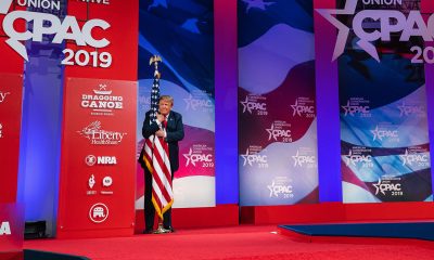 President Donald J. Trump is introduced on stage Saturday, March 2, 2019, at the Conservative Political Action Conference (CPAC) at the Gaylord National Resort and Convention Center in Oxon Hill, Md. (Official White House Photo by Tia Dufour)