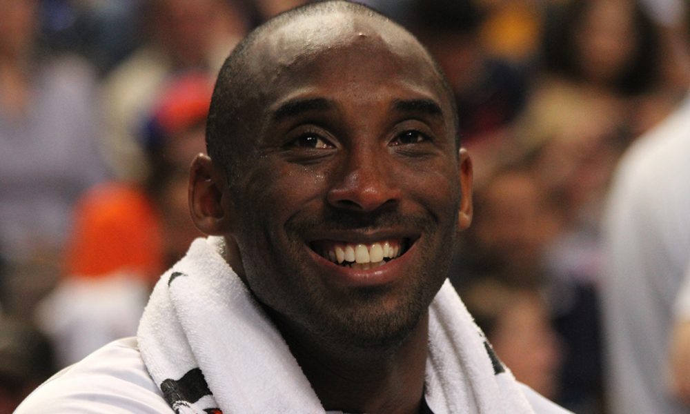 Kobe Bryant on sidelines with TEAM USA, the United States Olympic basketball team, in Manchester, England, July 2012. (Photo: Christopher Johnson / Wikimedia Commons)