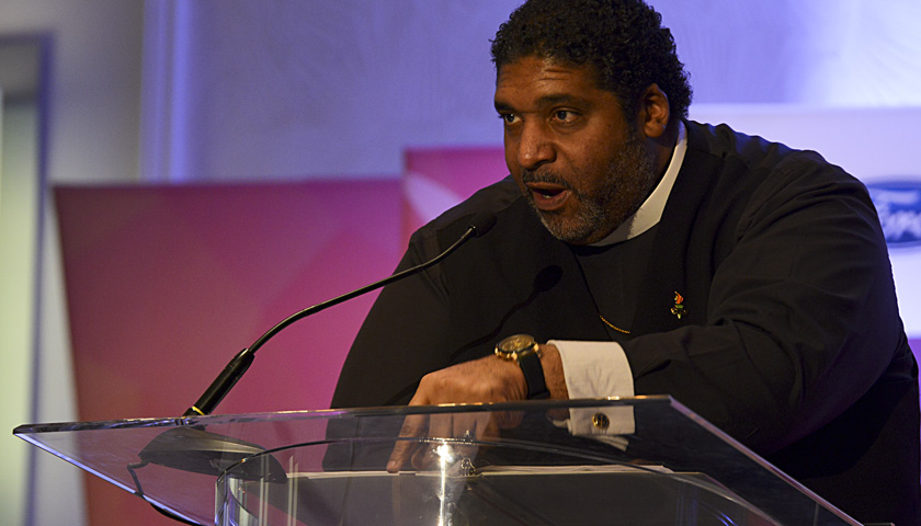 Reverend William Barber II, president of the North Carolina state chapter of the NAACP, delivered an electrifying speech during the 2017 NNPA Mid-Winter Conference in Fort Lauderdale, Fla. (Photo: Freddie Allen/AMG/NNPA)