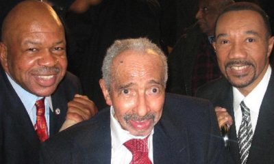 Three generations of Maryland’s 7th District Congressmen (Congressman Elijah E. Cummings, 1996 to present; former Congressman Parren J. Mitchell, 1971 to 1987; and former Congressman Kweisi Mfume, 1987 to 1996) attend the ceremony officially designating the facility of the U.S. Postal Service located at 6101 Liberty Road in Baltimore, Maryland, as the U.S. Representative Parren J. Mitchell Post Office. (January 2007) (Photo: Office of Congresssman Elijah Cummings / Wikimedia Commons)