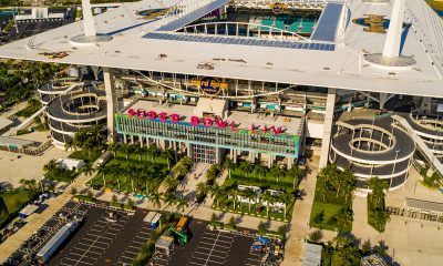 Miami, FL, USA — Aerial photo Miami Hard rock Stadium hosting 2020 Super Bowl LIV (Photo: iStockphoto / NNPA)