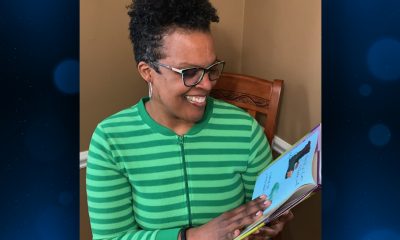 Detroit math teacher Voncile Campbell reads bedtime stories to her students during Michigan's school shutdown. Photo courtesy of Voncile Campbell