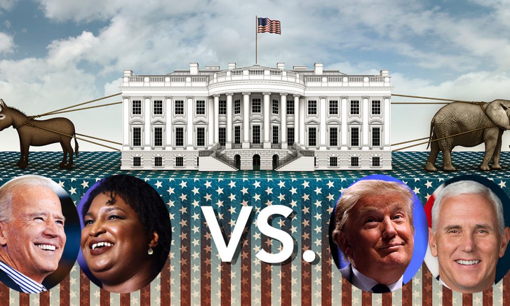 The Biden-Abrams ticket was the strongest of the options among African American voters and women of color. (Photo: iStockphoto /NNPA; joebiden.com; Wikimedia Commons)