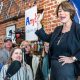 Sen. Amy Klobuchar (D-MN) has avoided media interviews with black news organizations throughout her campaign. (Photo: Senator Amy Klobuchar talks with supporters at Shift Cyclery and Coffee Bar in Eau Claire, Wisconsin / Lorie Shaull / Wikimedia Commons)