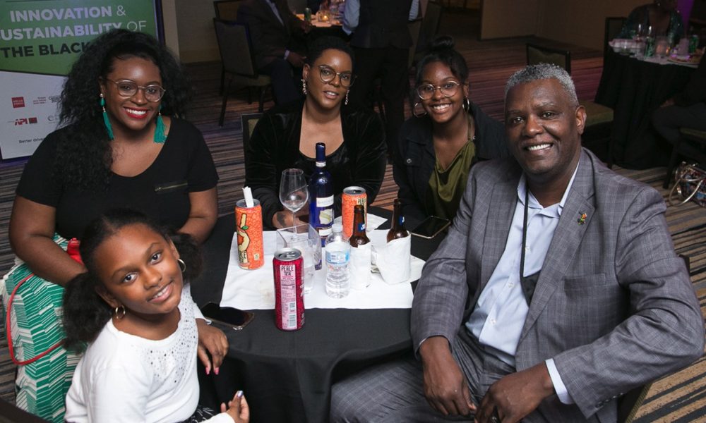 NNPA Senor Correspondent Stacy Brown, wife Shenay (third from left) and family.