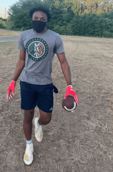 Robert Johnson, who has multiple scholarship offers, puts in the work. {Courtesy photo)