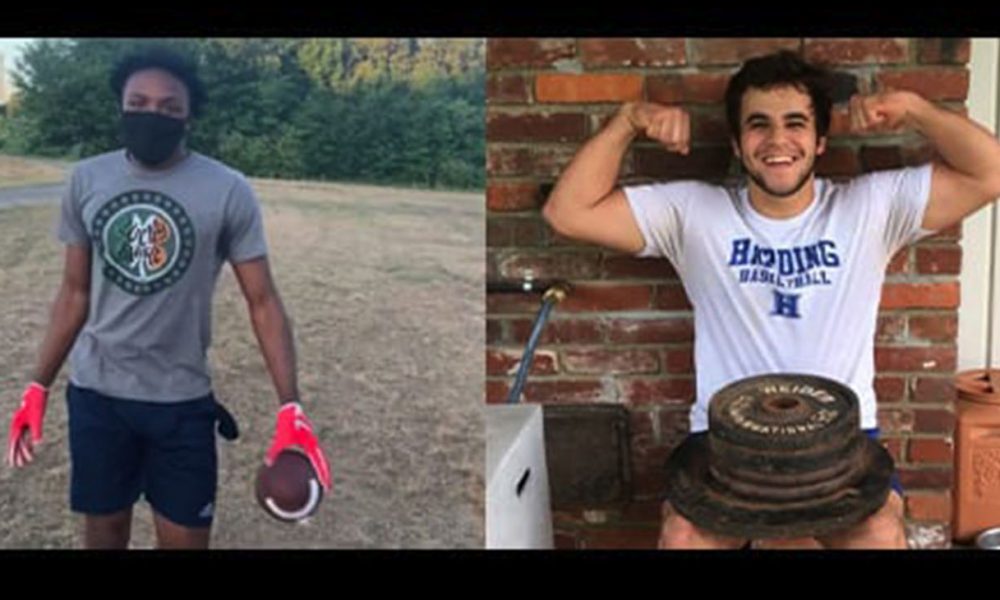 Robert Johnson (left) and Kendall Guess are working out in their own ways amid the challenge of pandemic restrictions. (Courtesy photos)