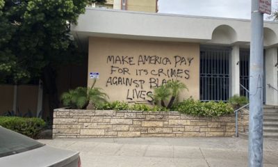 George Floyd Protest. Vandalism May 30th at the Fairfax area in L.A. Photo Credit: Quran Shaheed