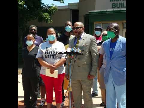 Rainbow Push Coalition press conference at Joliet City Hall, covered by The Times Weekly