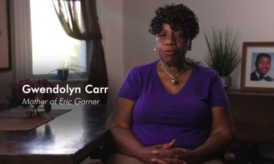 Gwen Carr, the mother of Eric Garner, who was killed by a police officer in Staten Island, New York.