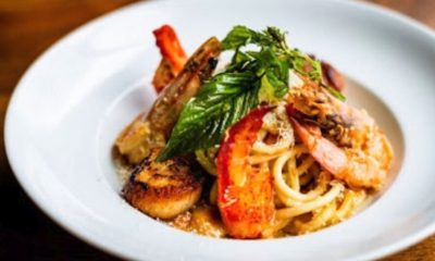 In celebration of Atlanta Black Restaurant Week, try out this seafood bucatini at Twisted Soul Cookhouse and Pours. (Courtesy / Black Restaurant Week)