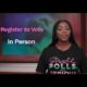 Florida voters participate in a "Stroll to the Polls" event during the 2020 election, promoting early voting.