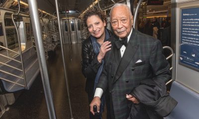 The inaugural ride of the Second Avenue Subway was led by Governor Andrew M. Cuomo on December 31, 2016. Among those in attendance were former Mayor David N. Dinkins and Veronique "Ronnie" Hakim, President of MTA New York City Transit. On the night of November 23rd, David Dinkins succumbed to natural causes at his home on Manhattan’s Upper East Side. (Photo: Metropolitan Transportation Authority of the State of New York / Patrick Cashin, CC BY 2.0 , via Wikimedia Commons)