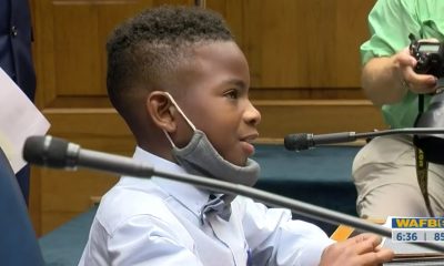 KaMauri Harrison, 9, speaks to Louisiana legislature on virtual school discipline laws. (WAFB photo)