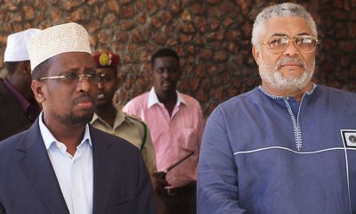President Jerry Rawlings played a critical role in the history of Ghana, leading the country for twenty years and overseeing its transition to a stable, multiparty democracy. (Photo: His Excellency Former President Jerry Rawlings (pictured at right) made a visit to Somalia. He was greeted by the Force Commander and Deputy UN Mission and he given a Guard of Honour at the Force HQ. He visited the Military Hospital, the new Movements Control Centre, the main military stores depot before going on to a call with the President of Somalia. / AMISOM Public Information / Wikimedia Commons)