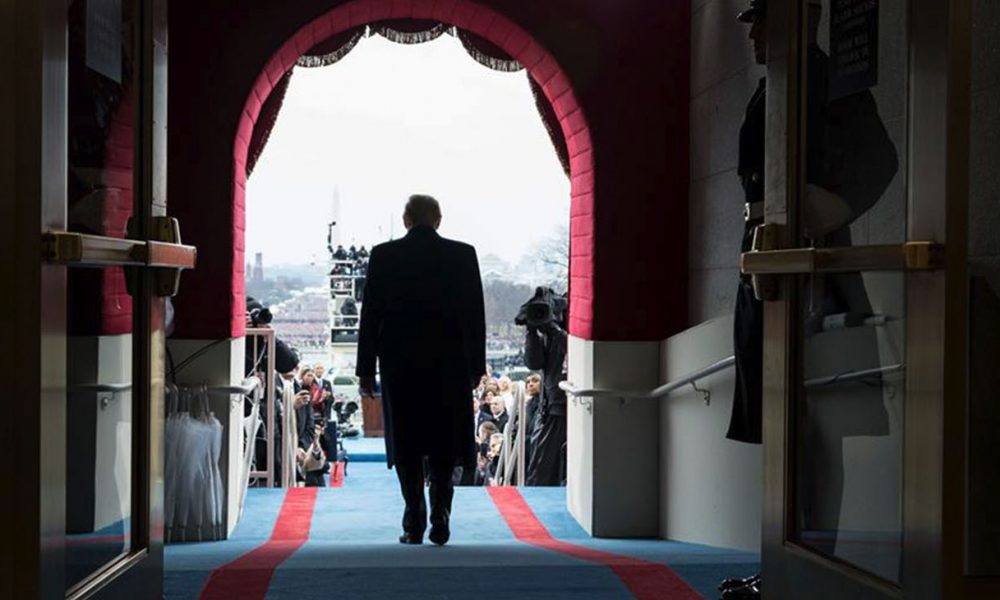 After January 20, 2021 both Trump and Pence are likely to have plenty of time for vacation. The COVID-19 crisis is predicted to get worse in January 2021 as former Vice President Biden prepares to take over as president. (Photo: President-elect Donald Trump walks to take his seat for the inaugural swearing-in ceremony at the U.S. Capitol in Washington, D.C., Friday, Jan. 20, 2017. Official White House Photo by Shealah Craighead)