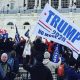 Trump supporters gather outside the Capitol on Jan. 6 as Congress prepares to affirm President-elect Joe Biden's victory. (Anthony Tilghman/The Washington Informer)