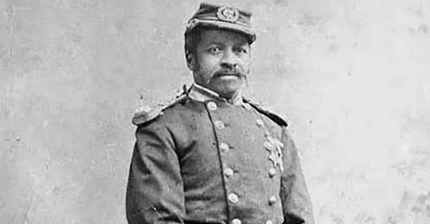 Sgt. Major Christian Fleetwood, Medal of Honor recipient in the American Civil War for having "Saved the regimental colors after eleven of the twelve color guards had been shot down around it." Sgt. Major was the top rank allowed to a colored soldier at that time. (Photo: Unidentified photographer - Library of Congress exhibit/via Wikimedia commons)