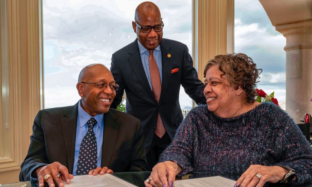Calvin E. Tyler Jr. and his wife, Tina, presented the historically Black college with a $20 million commitment, increasing an endowed scholarship fund previously established in the Tylers’ name.