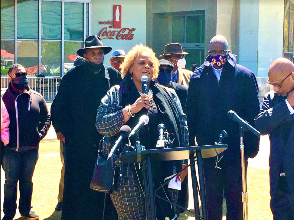 “At Fulton County, we have a whole floor full of lawyers, who work for the people and take direction from me and six other commissioners,” Khadijah said. “Trust me, we are going to put them to work to make sure Fulton County and its citizens are not injured by this Jim-Crow-racist law.”