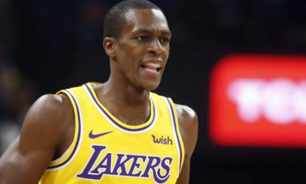 Lakers’ point guard Rajon Rondo will not make his season debut against the Raptors. (Jim Mone/Associated Press)