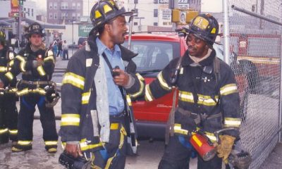 “Those people died, and the rest of us are going to die from the complications, whether it be lung disease, cancer, whatever it may be. We knew the risks, but we went in anyway. We knew we may not make it home, and so many didn’t,” said retired New York City firefighter Rodney Lewis. (Pictured left)