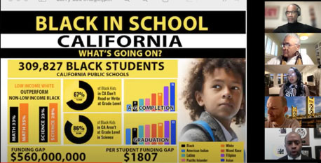 Education leaders address California’s Black student achievement gap with the Education Committee of the California Democratic Party Black Caucus.