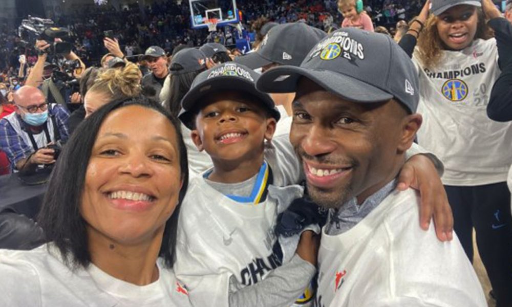 Chicago Sky Coach James Wade and Family / Credit: Edwige Lawson-Wade