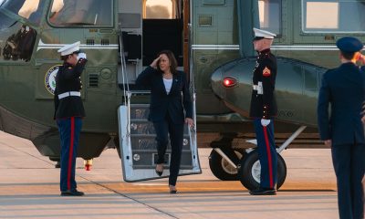 Vice President Kamala Harris served as San Francisco’s district attorney, California’s attorney general, and in the U.S. Senate. (Photo: Vice President Kamala Harris salutes U.S. Marines as she disembarks Marine Two at Joint Base Andrews, Maryland, Friday, June 25, 2021, to begin her trip to El Paso, Texas. (Official White House Photo by Lawrence Jackson)