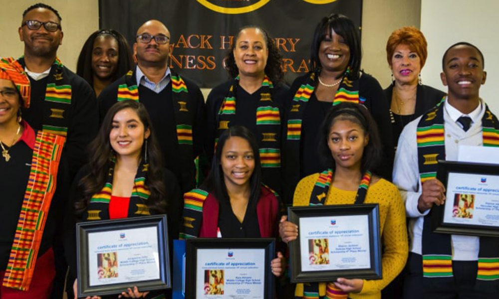 Recipients of the 2018 Black History Awareness scholarship program were honored at an annual celebration at the Refinery.