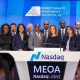 MEOA's management team, led by Chairman and CEO Mr. Shawn Rochester and CFO Ms. Robin Watkins, was joined on stage by corporate directors, Mr. Ronald Busby, president and CEO, U.S. Black Chamber, Inc. and Patrick Linehan, Partner, the Steptoe Law Firm.