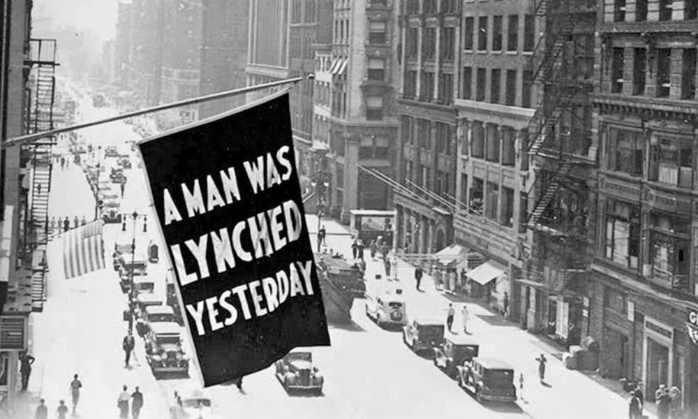 New Jersey Democratic Senator Cory Booker noted that between 1936 and 1938, a flag posted outside of the national headquarters of the NAACP read, “A man was lynched yesterday.”