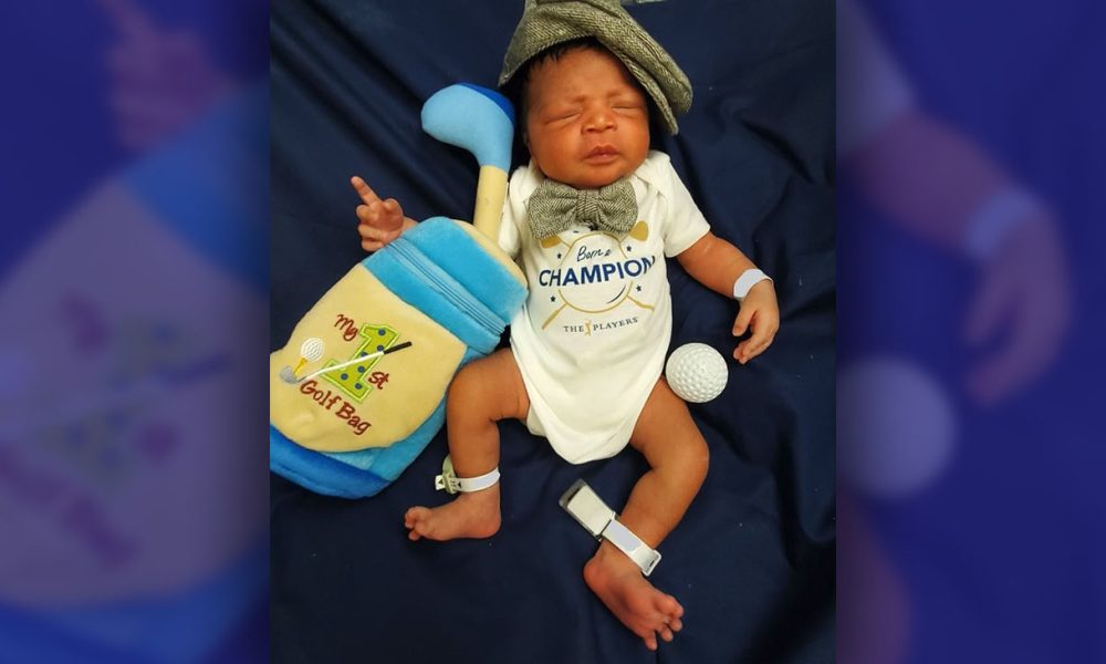 All babies born in local hospitals during THE PLAYERS (March 7-13) will receive a special bodysuit, “Born a Champion,” along with a birthday card containing the ABCs of safe sleep practices.