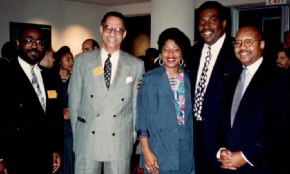 Marvin Robinson (2nd from left) with other Dallas Black leaders at the African American Museum in 1993. Cedit: the African American Museum