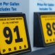 The nationwide average tax on gasoline is 57.09 cents per gallon, including a federal tax of 18.4 cents per gallon and state-level taxes that range from 68.15 cents per gallon in California and 15.13 cents per gallon in Alaska.