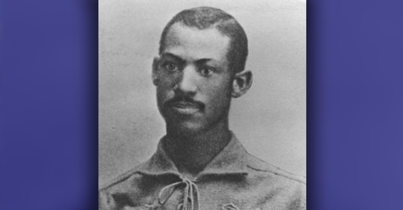 Moses Fleetwood Walker, circa 1884. From the National Baseball Hall of Fame.