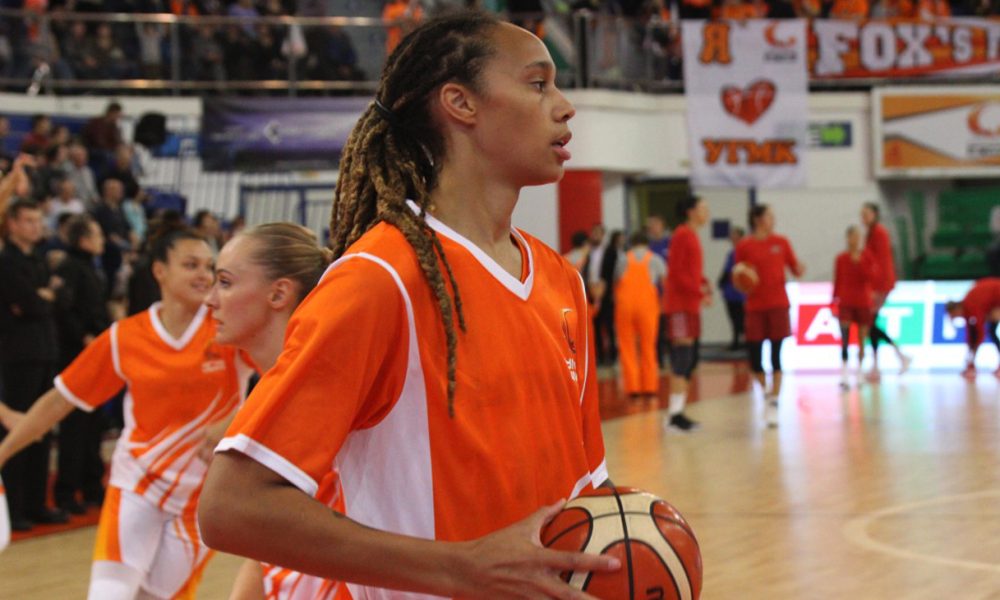 Brittney Griner playing in the Moscow MBA 2018 / Wikimedia Commons