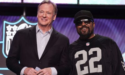 "Our partnership with CWBA is another reminder that partnering with intentional organizations is critical to everything we do at the League," said NFL Commissioner Roger Goodell, pictured on left with artist and entrepreneur O'Shea Jackson, also known as Ice Cube.