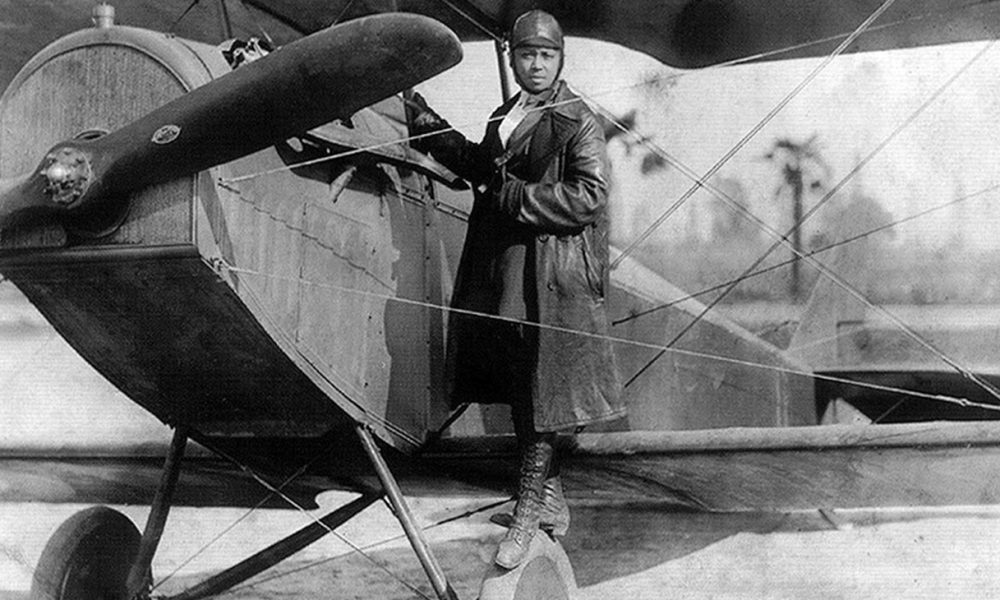 Coleman earned a pilot’s license in 1921 and performed the first public flight by a Black woman in 1922. (Photo: Wikimedia Commons)