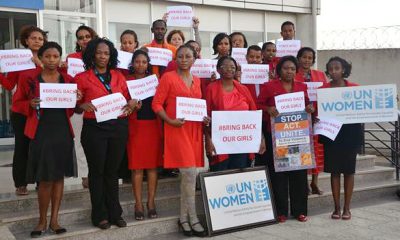 Ethiopia Country Office - #bringbackourgirls Day of Solidarity — In a show of solidarity for the abducted Nigerian schoolgirls, UN Women staff from around the world wear red and urge their safe return. UN Women Ethiopia Country Office. Photo Taken on May 27, 2014. (Photo: Google Images / Flickr)