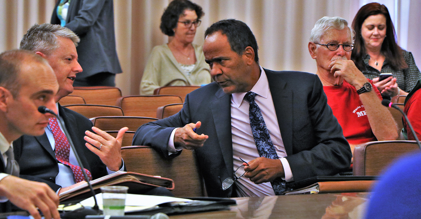 Brian Washington (right) is the Marin County Counsel.