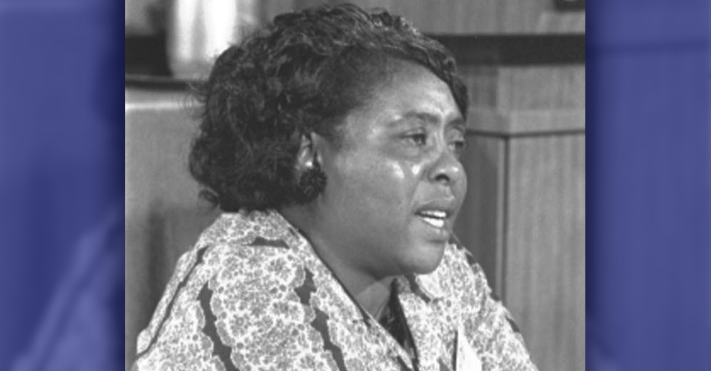 Fannie Lou Hamer, Mississippi Freedom Democratic Party Delegate at the Democratic National Convention, Atlantic City New Jersey, August 1964