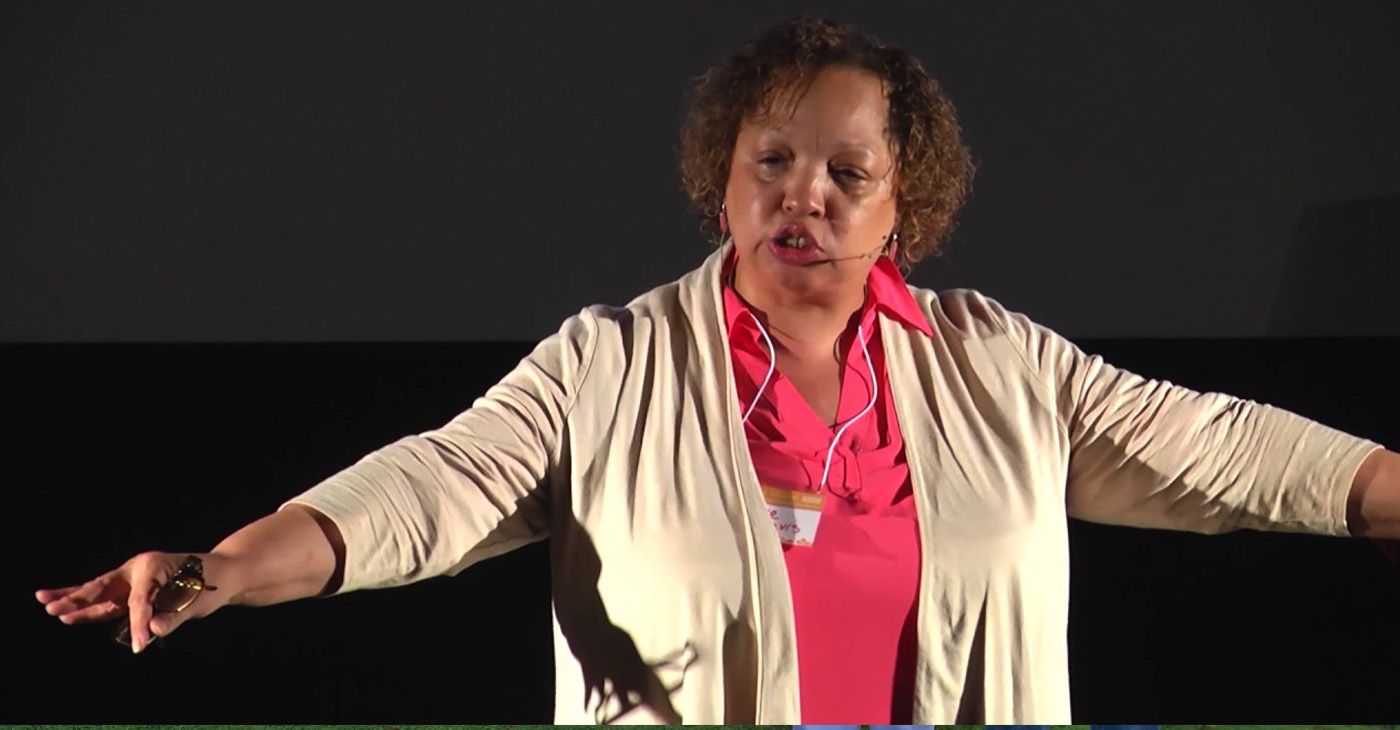 For more than thirty years, communities across the U.S. have been raising serious concerns about the disproportionate exposure to environmental threats that low-income communities, people of color, and tribal groups have borne. Recent events across the country, such as outbreaks of lead poisoning in Flint, MI and East Chicago, IN, the battles by the Standing Rock Sioux and Isle de Jean Charles Band of Biloxi-Chitimacha-Choctaw to hold onto and protect their sacred land and recent devastating flooding in Baton Rouge and Charleston, West Virginia are focusing new and needed national attention on environmental and climate justice and environmental racism. This photo is from a talk by Vernice Miller-Travis that focuses on the present and future call for environmental justice and the fact that widening economic inequality is intertwined with environmental inequities.