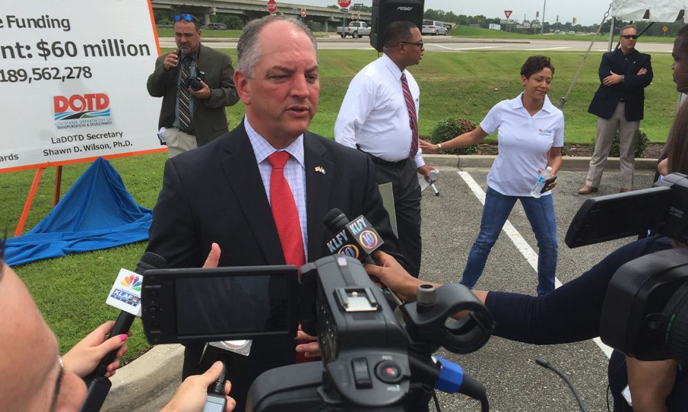 Louisiana Governor John Bel Edwards speaking to the media in Lafayette, Louisiana, on August 3, 2016. (Wikimedia Commons)