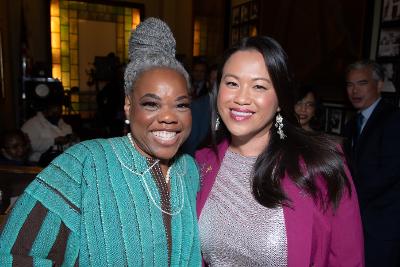 Newly appointed Deputy Mayor Kimberly Mayfield (left) with Mayor Sheng Thao. Photo courtesy of Alain McLaughlin Photography.