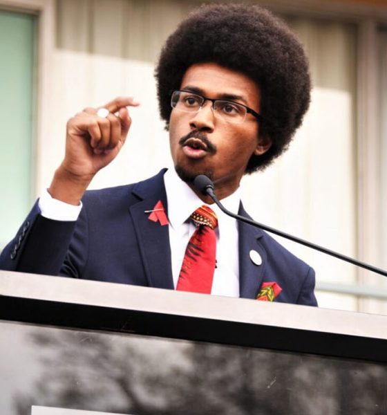 Rep. Justin Pearson spoke Tuesday at the National Civil Rights Museum during the commemoration of Dr. Martin Luther King Jr.’s assassination in Memphis on April 4, 1968. (Photo: Gary S. Whitlow/GSW Enterprises/The New Tri-State Defender)